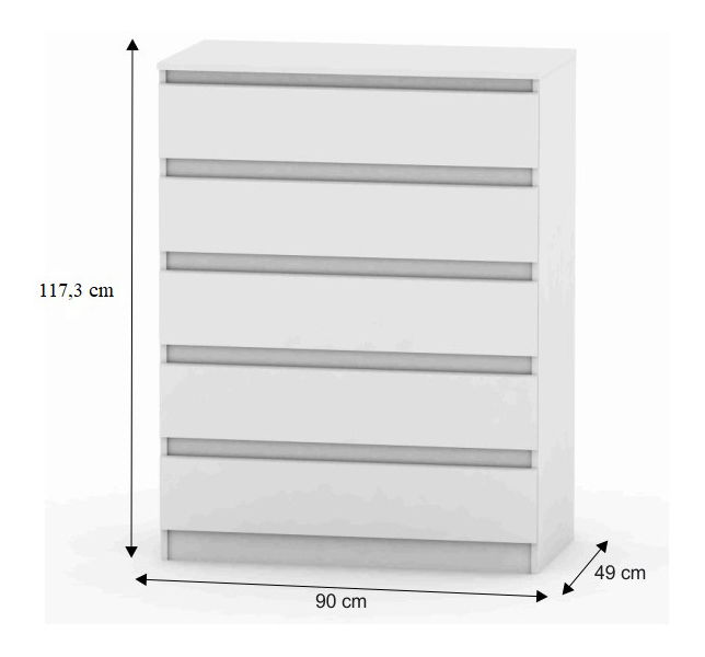 Komoda 005-00 Hannah (biela)