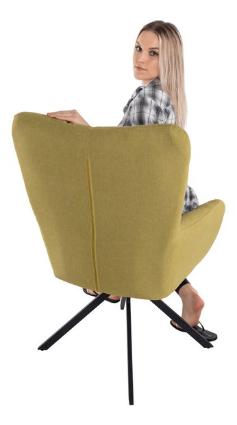 Dizajnerska fotelja Komand (pistacija)