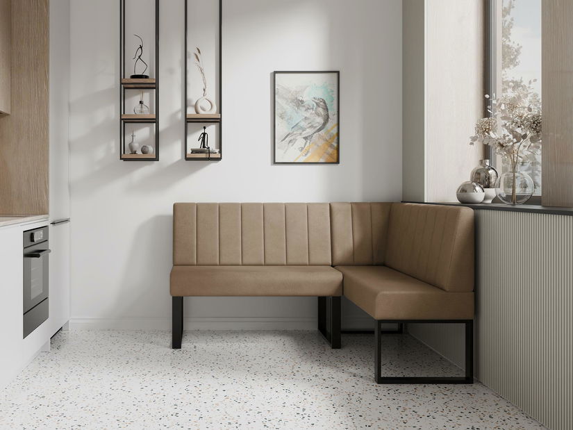 Bancă de colț Mondeo 130x170 (bej închis) (D)