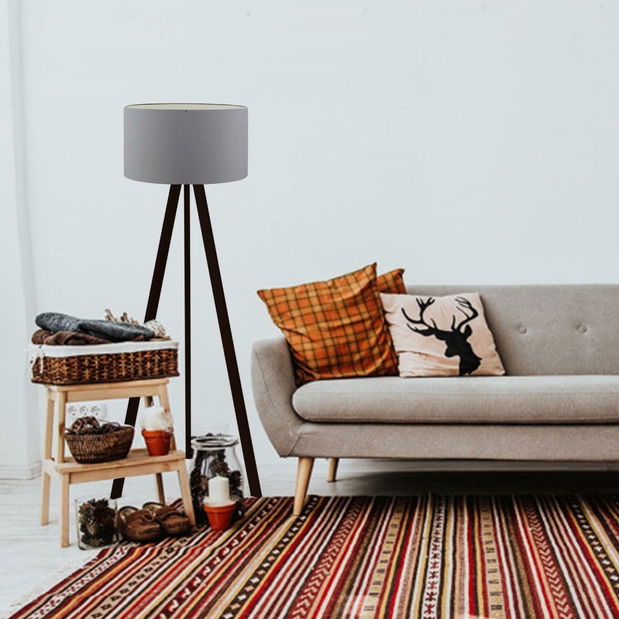 Stojanová lampa Amorekko 5 (sivá + čierna)