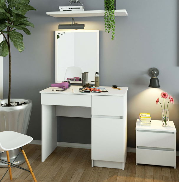 Fésülködőasztal Pritha (fehér)