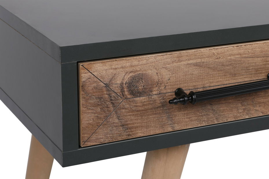 Măsuță consolă Miri (Antracit + Stejar)