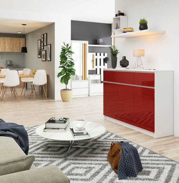 Komoda Keanu VI (crveni sjaj)