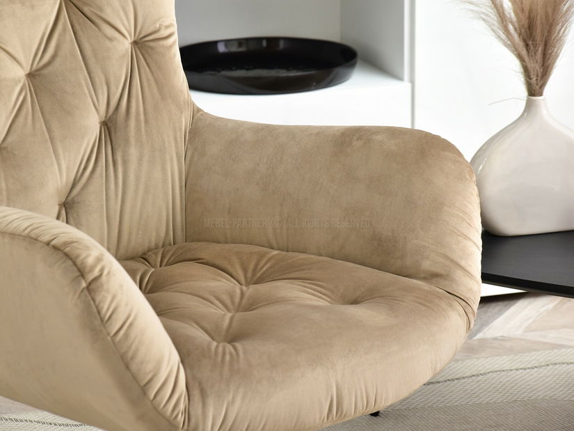 Fotoliu Aaron (bej + negru)