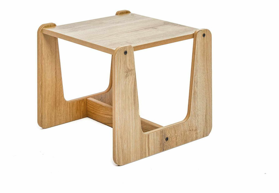 Set masă și 2 scaune pentru copii Callie 1 (alb + natural)