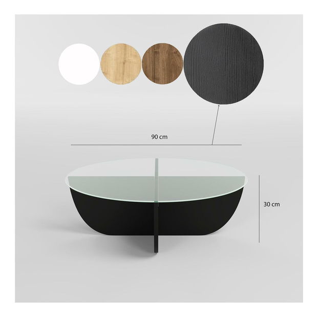 Dohányzóasztal Lost (fekete)