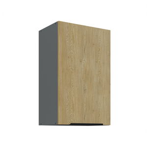 Dulap superior de bucătărie Carminia 45 G-72 1F (stejar cremona + antracit)