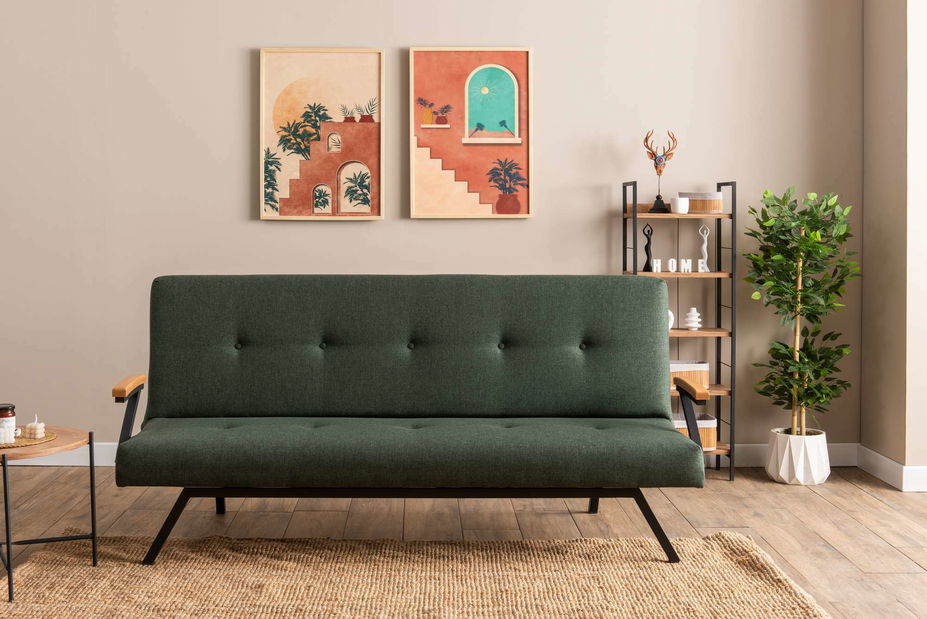 Rozkladacia pohovka Zvia (zelená)