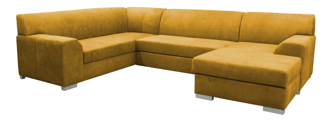 Rohová sedačka v tvare U BRW Bolzano (žltá) (P)