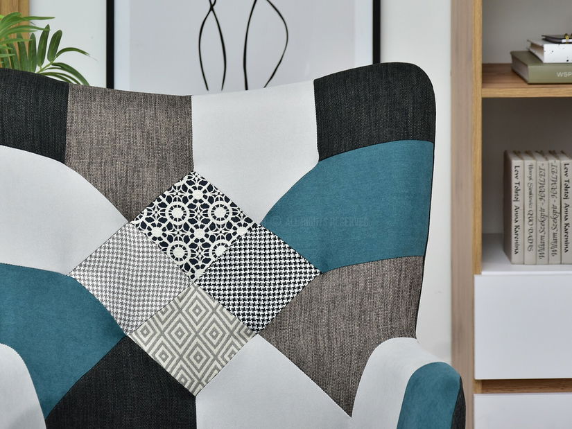 Fotel Nutri (patchwork + bükk)