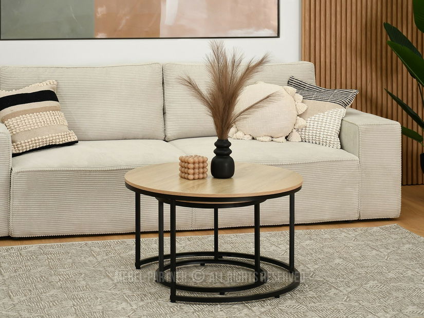 Stolić za kavu Klara (sonoma + crna)