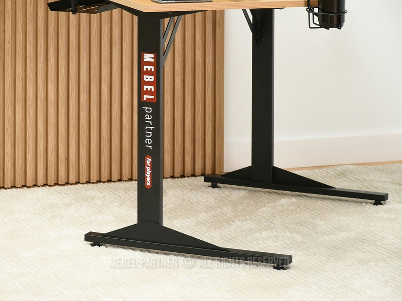 Masă PC Matts C (stejar + negru)