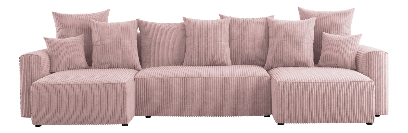 Kutna garnitura Denia U (puderasto ružičasta)