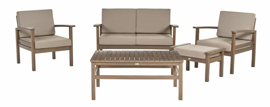 Set mobilier de grădină Manza (lemn închis)