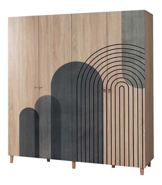 Ruhásszekrény London 973 (szonoma tölgy)