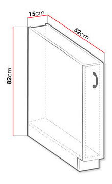 Donji kuhinjski ormarić Vintageline BB (bijela)