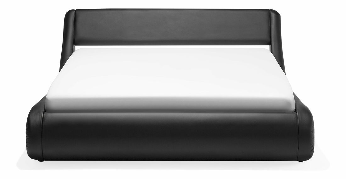 Franciaágy 180 cm AVENUE (ágyráccsal és tárolóhellyel) (fekete) *kiárusítás