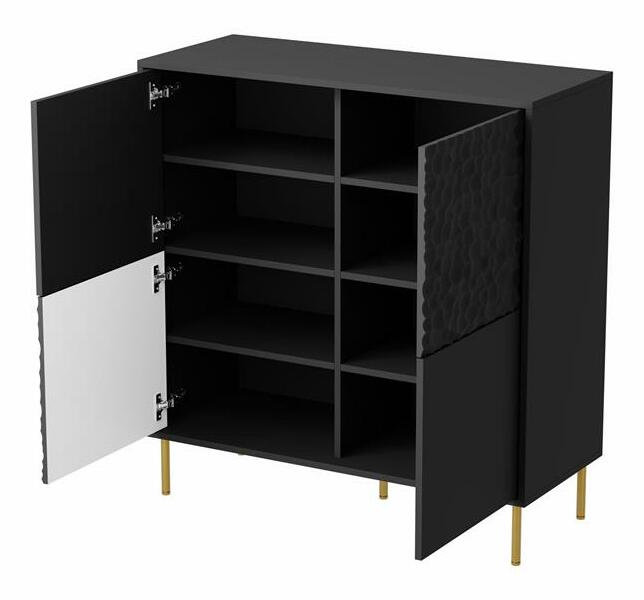 Ormarić Balle (crna + zlatna)