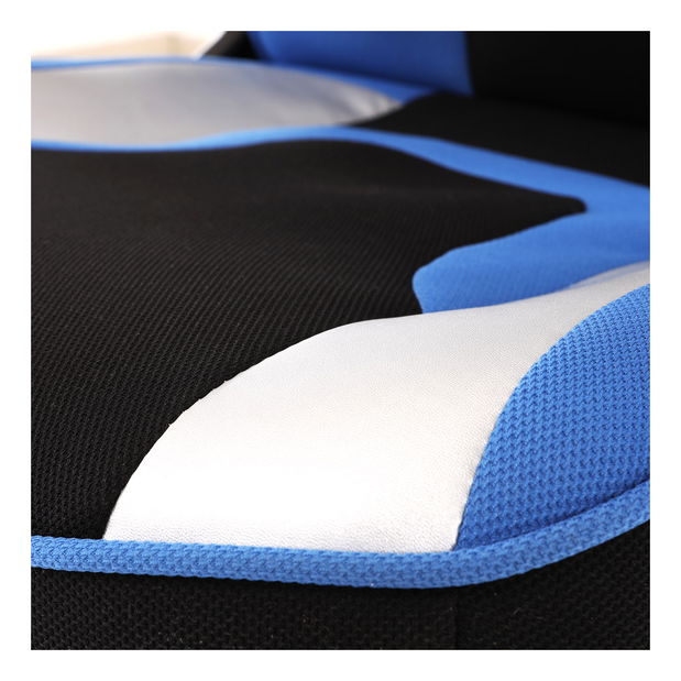 Fotoliu de birou/gaming Ynais-Y340-BLUE (Albastru + Negru + Argintiu)