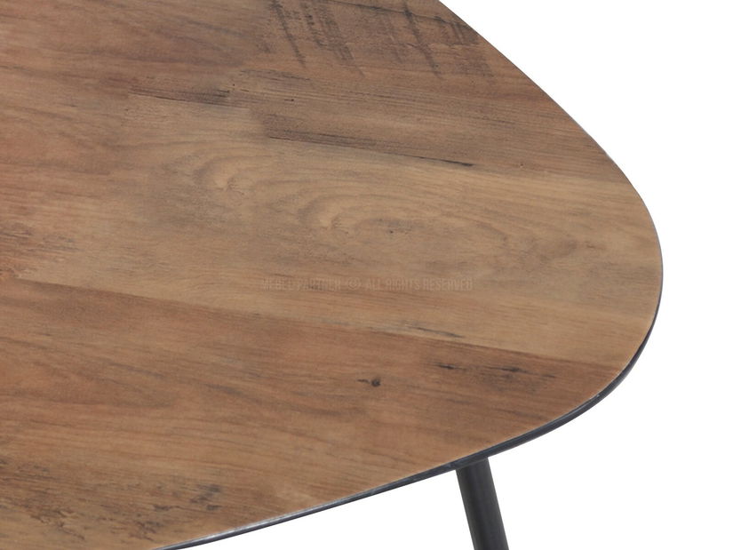 Măsuță de cafea Rossi Xl (nuc + negru)