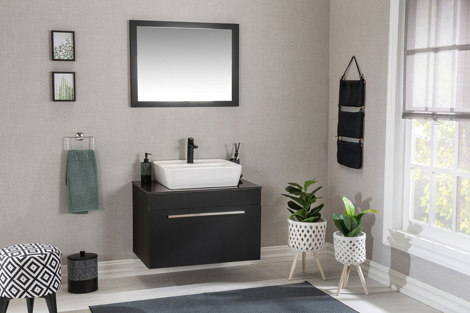 Set za kupaonicu Cremi 80 (crna)