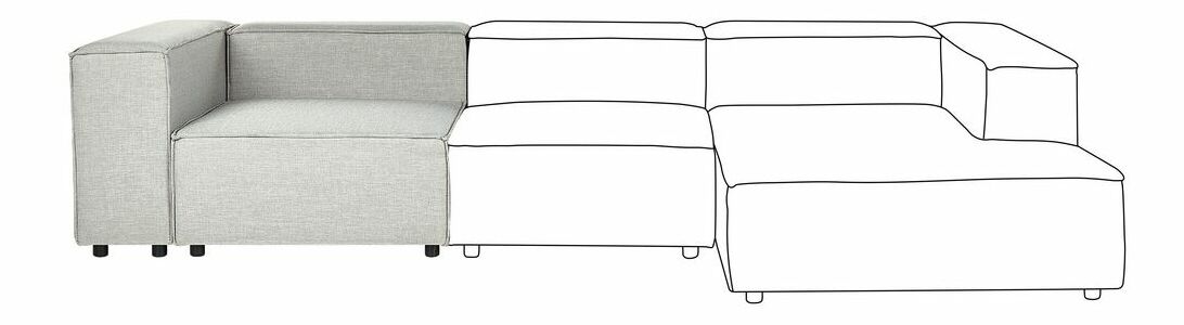 Kreslo Afrika (ľan sivá)