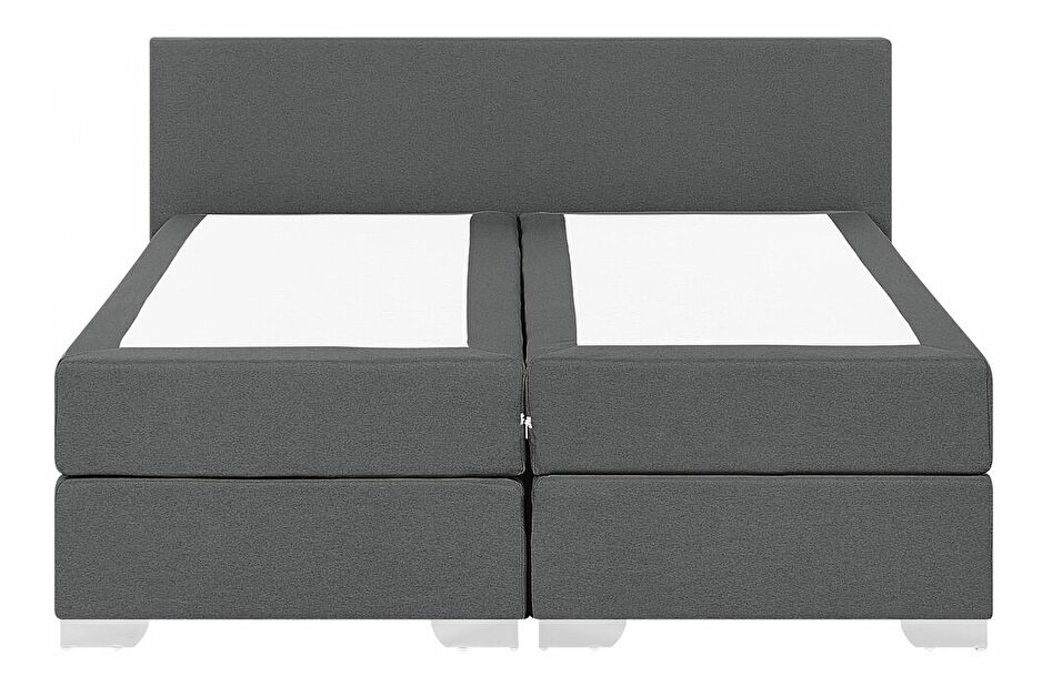 Manželská posteľ Boxspring 160 cm PREMIER 2 (s matracmi) (sivá)