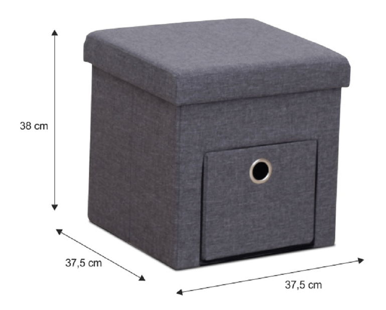 Taburetka Seldi (sivá)