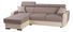 Rohová sedačka Istar (hnedá + béžová) (L)