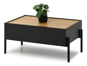 Măsuță de cafea Bertina M (stejar + negru)