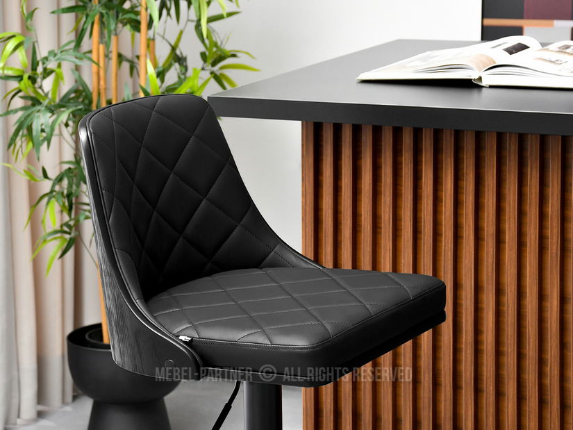 Scaun Haire (lemn negru + negru)