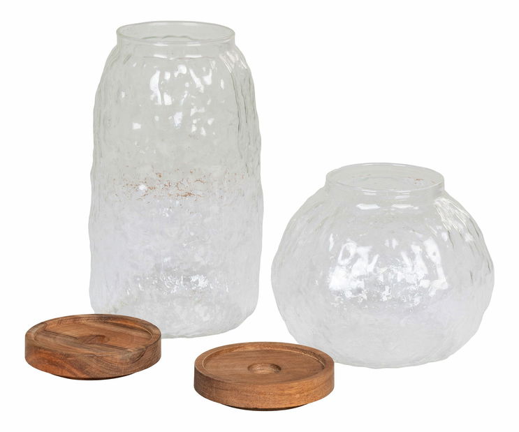 Dózy 2 ks Tamarina (sklo)