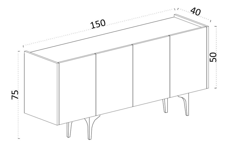 Dulap Aliex 14 (stejar safir)