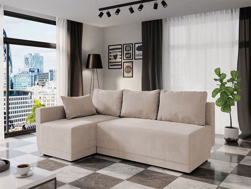 Kutna garnitura Pinata (sivo-bijela)