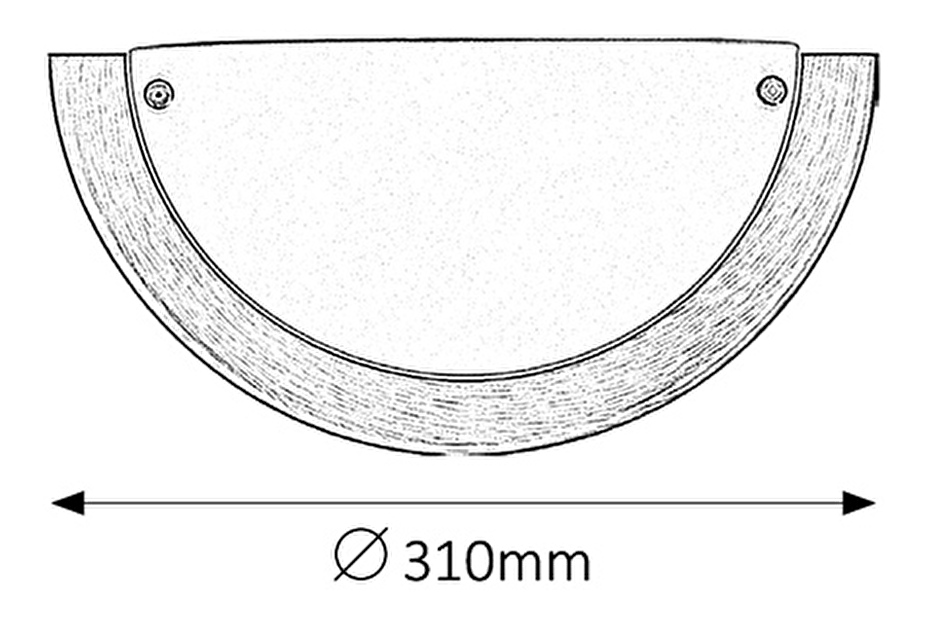 Nástenné svietidlo Ufo 5263 (bronzová + biela)