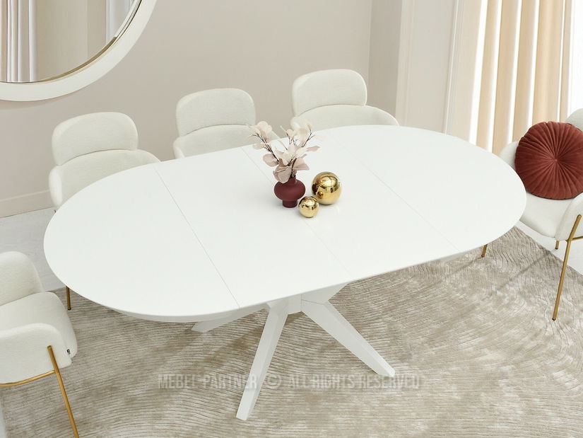 Masă sufragerie Viajaban (alb)