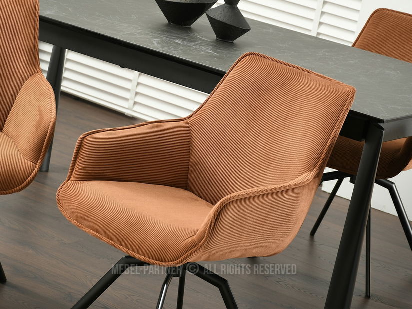 Stolička Liam (medená + čierna)