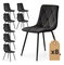 Set 8 scaune de sufragerie Millionaire (negru)