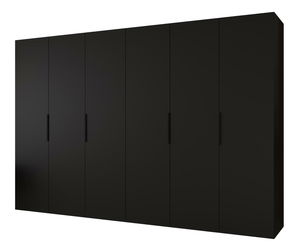 Ruhásszekrény 300 cm Mirabella 1 (fekete + fekete)