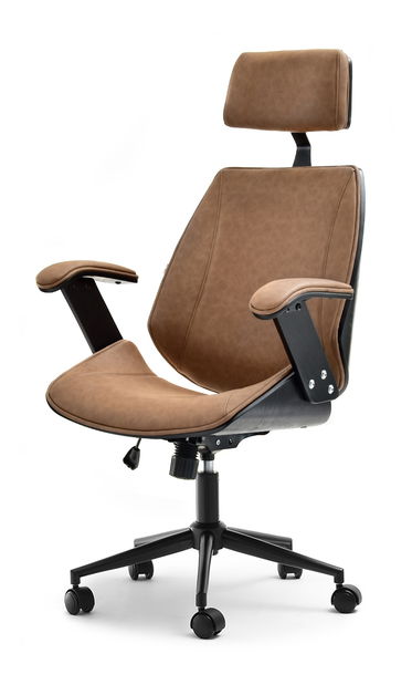 Fotelja Franc (tamnosmeđa + crna)