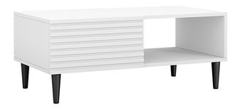 Konferenčný stolík Sarlana 1K (biela + čierna) *výpredaj