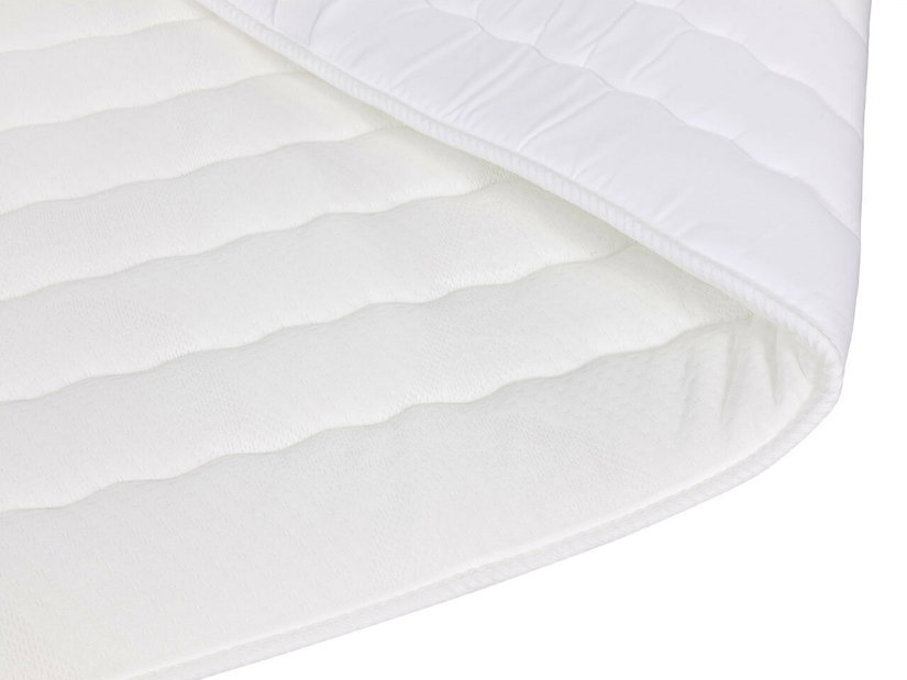 Manželská posteľ Boxspring 160 cm Cinara (ekokoža soft 017 (biela)
