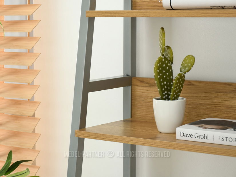 PC asztal Boge B (tölgy + króm matt)