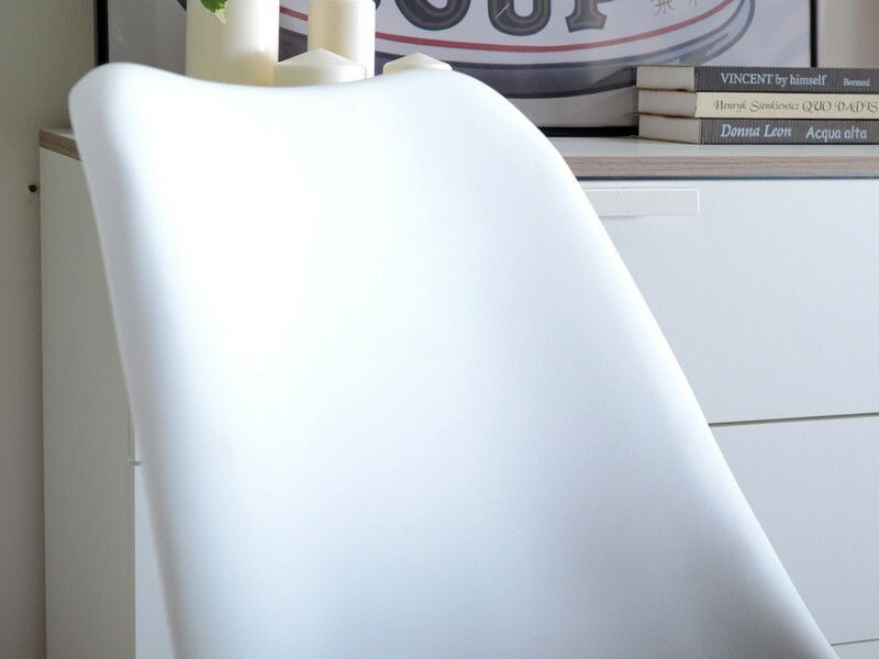 Scaun Large Otoc (alb + negru)