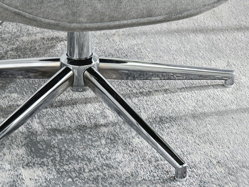 Fotoliu Truni (gri + crom)