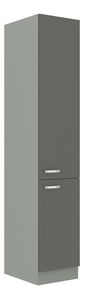 Horná kuchynská skrinka Gonir 40 DK-210 2F (korpus: sivá + front: lesk sivý)