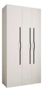 Ormar za garderobu 120 cm Carmela 40-2 (bijela + crna)