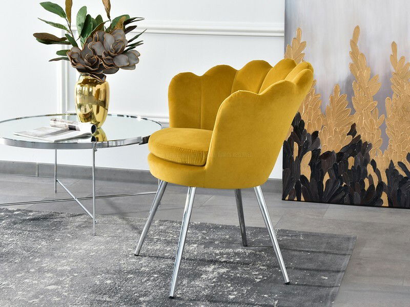 Fotel Lasair (mustár + arany)