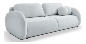 Pohovka trojsedačka Ovalia (svetlosivá + čierna)