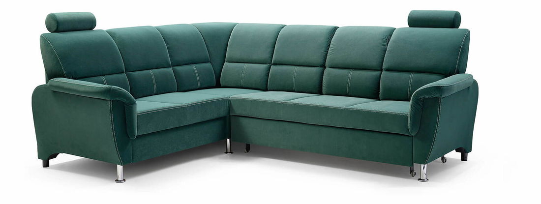 Rohová sedačka Dina (zelená) (L)